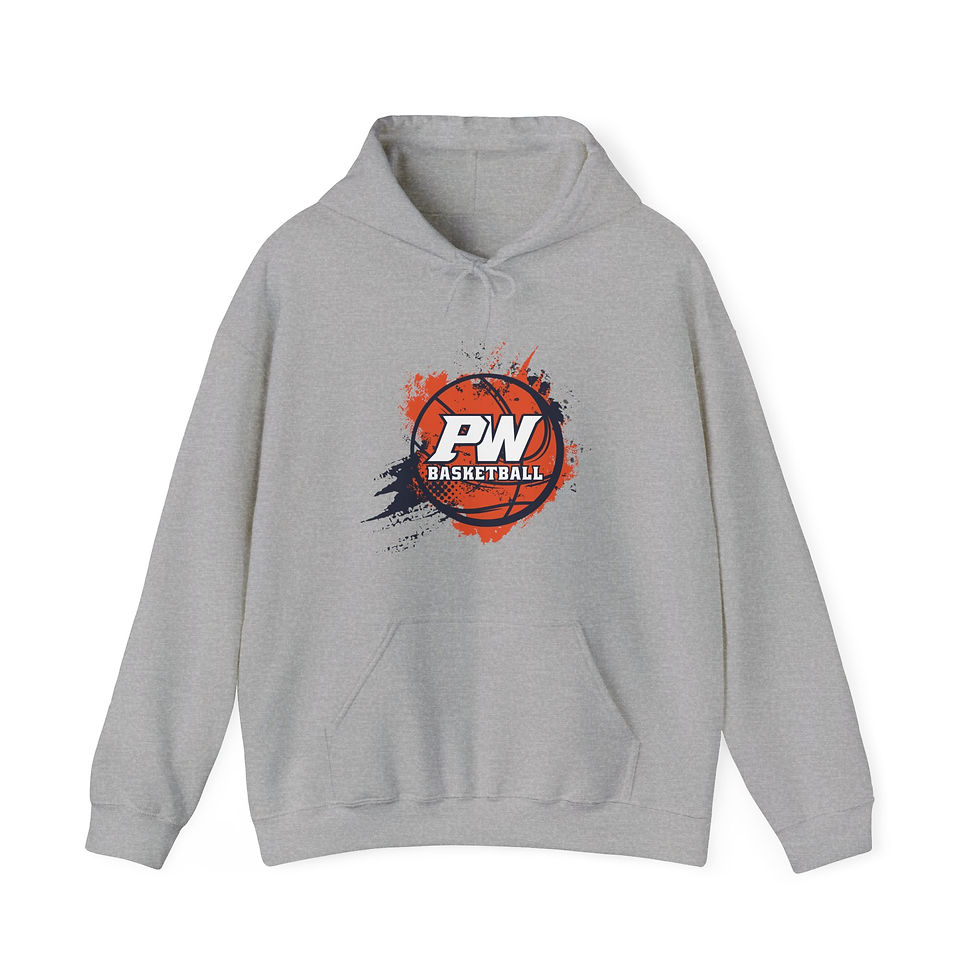 Thumbnail: Parkwood Middle - Adult PW Basketball Hooded Sweatshirt