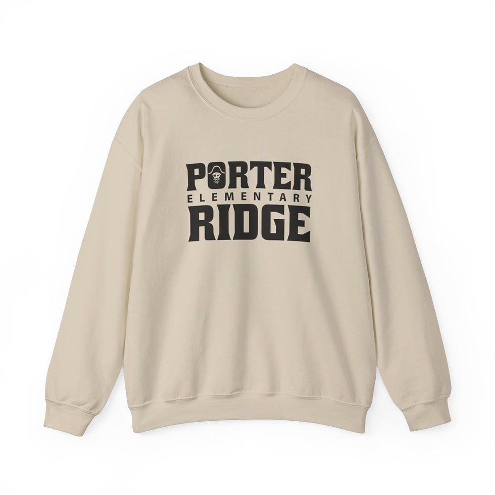 Thumbnail: Porter Ridge Elementary - Adult PR Stacked Crewneck Sweatshirt