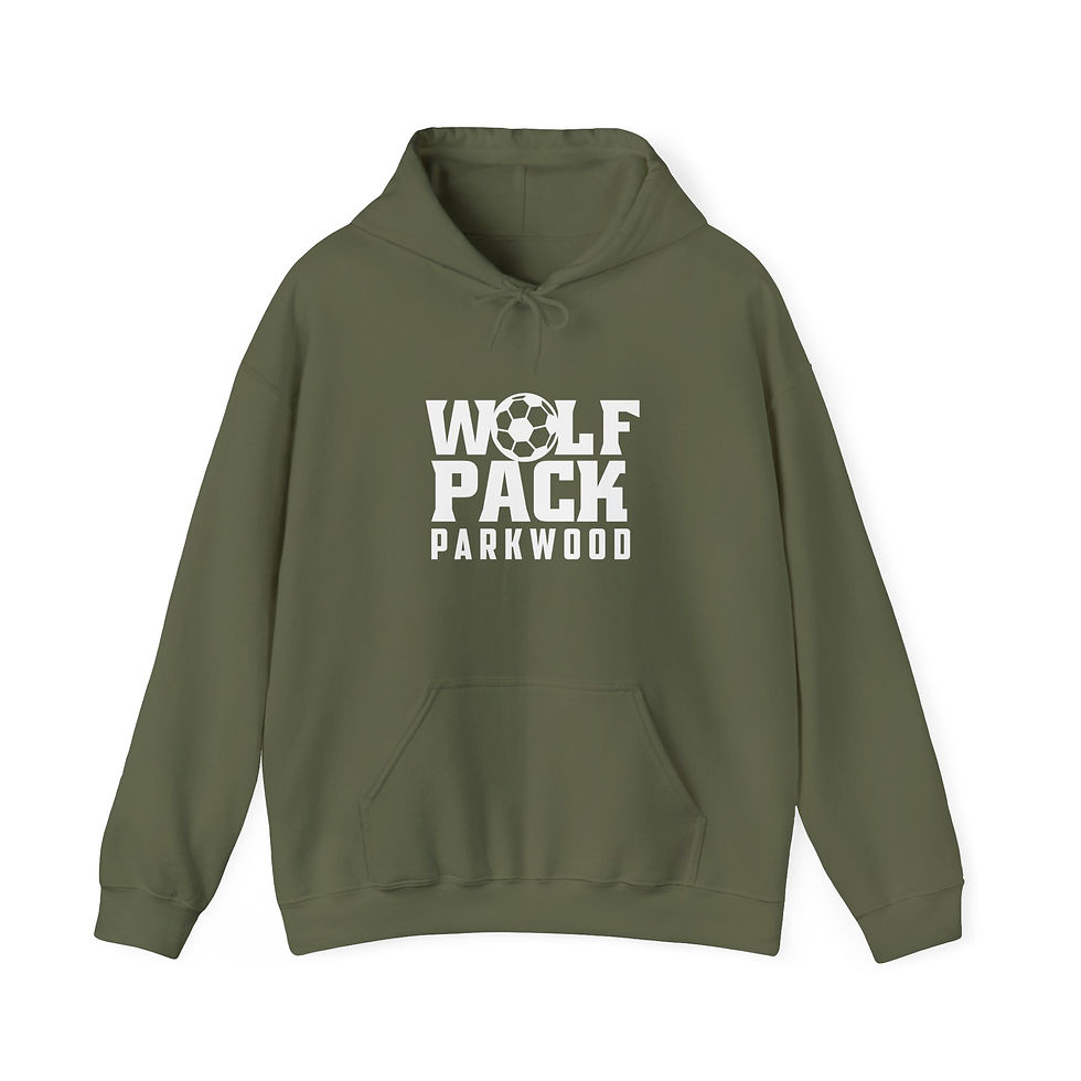 Thumbnail: Parkwood - Adult Wolf Pack Soccer Hooded Sweatshirt