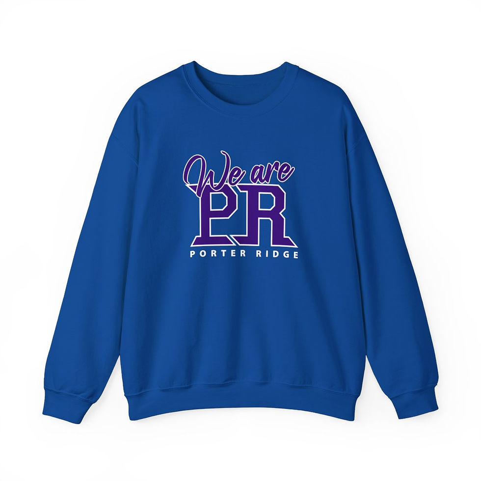 Thumbnail: Porter Ridge Elementary - Adult We Are PR Script Crewneck Sweatshirt (PT)