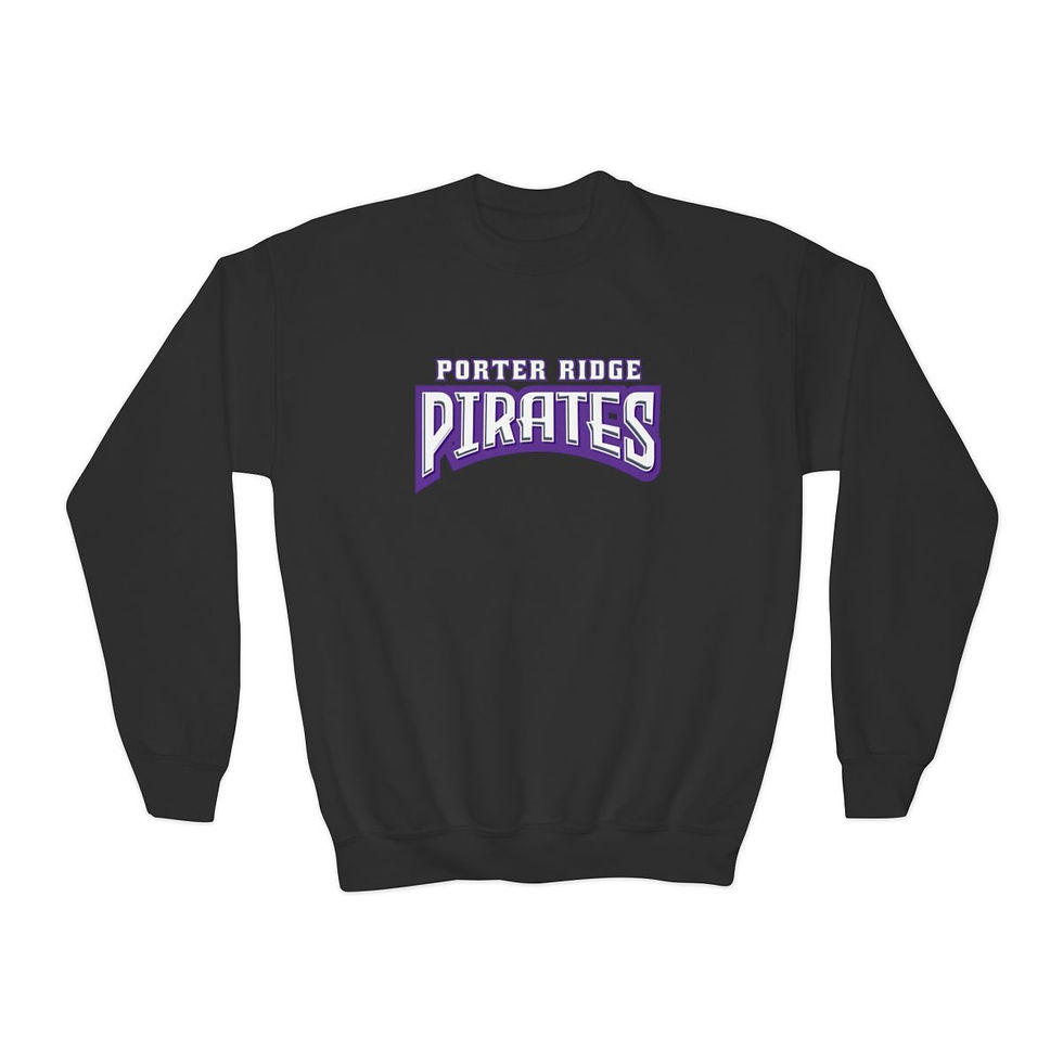 Thumbnail: Porter Ridge Elementary - Youth PR Pirates  Crewneck Sweatshirt