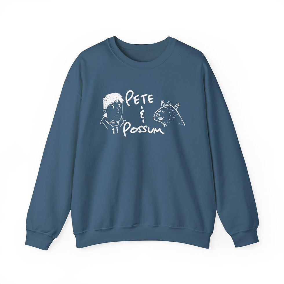 Thumbnail: Pete & Possum - Adult Branded Crewneck Sweatshirt
