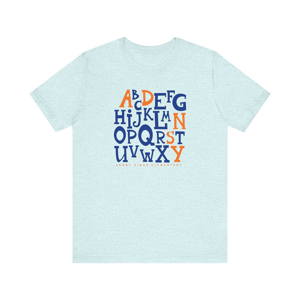 Thumbnail: Sandy Ridge Elementary - Adult ABC SRES Heart T-Shirt