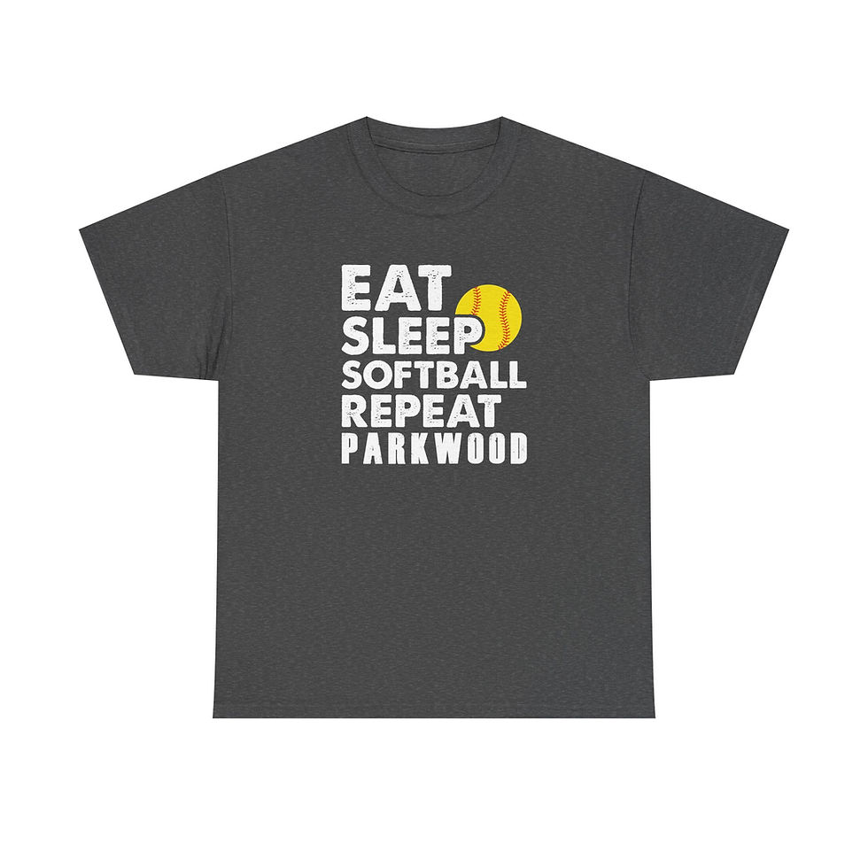 Thumbnail: Parkwood - Adult PW Eat Sleep Softball T-Shirt