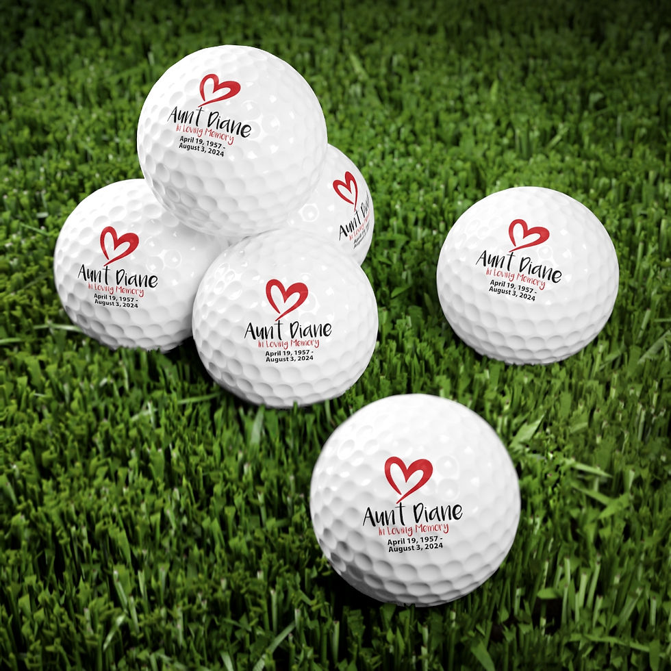 Thumbnail: Aunt Diane - Custom Golf Balls, 6pcs