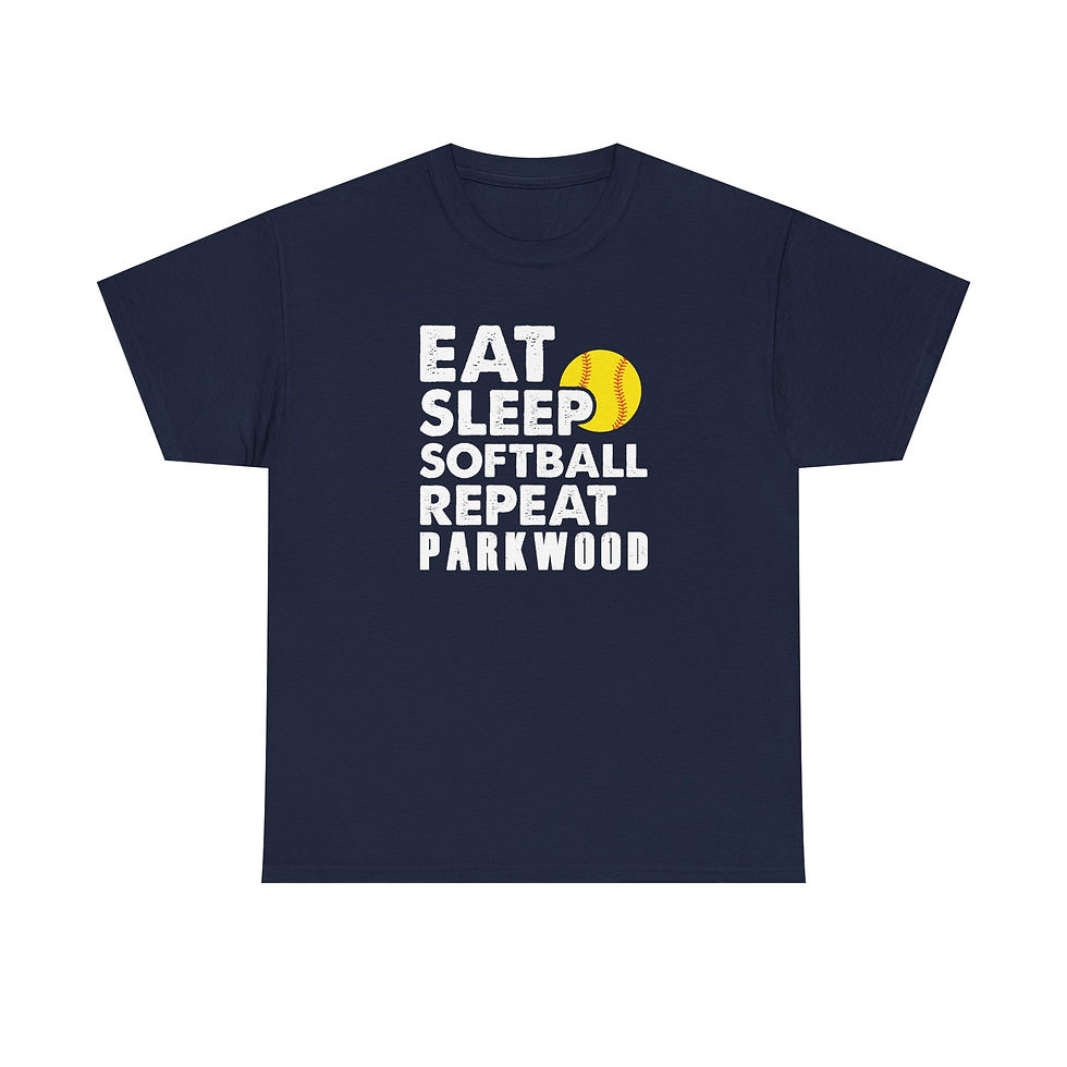Thumbnail: Parkwood - Adult PW Eat Sleep Softball T-Shirt