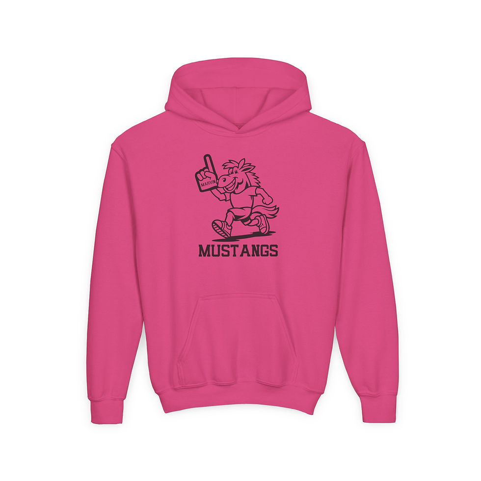 Thumbnail: Marvin Elementary - Marty Number 1 Outline Gildan Hooded Sweatshirt