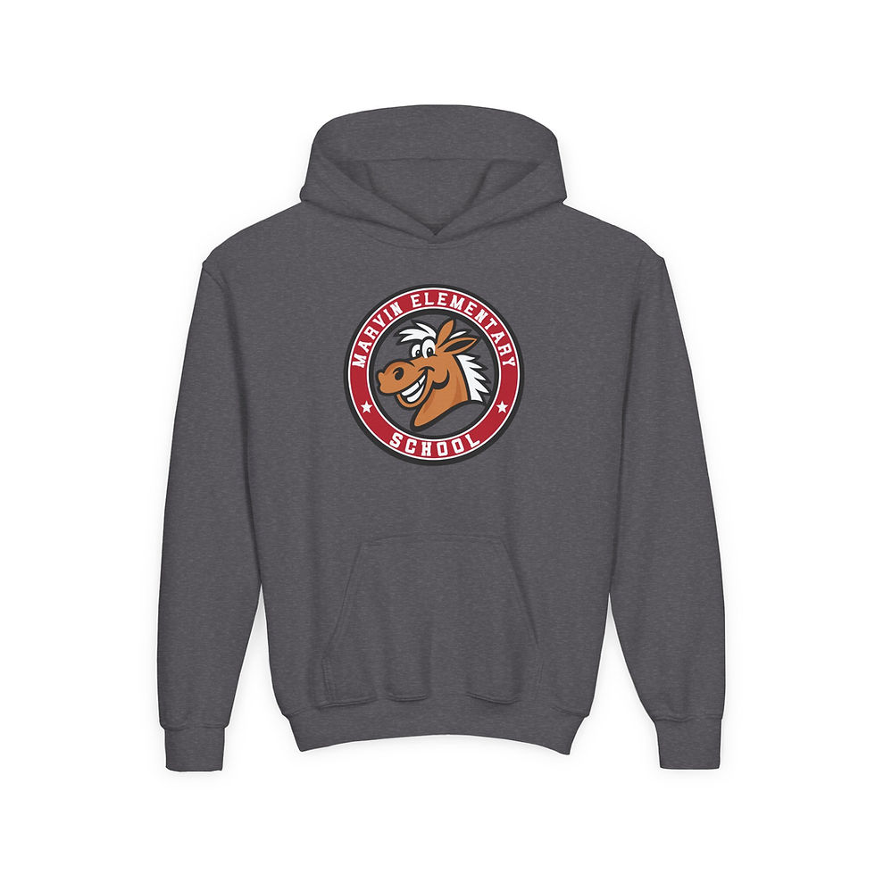 Thumbnail: Marvin Elementary - M for Marty Gildan Hooded Sweatshirt