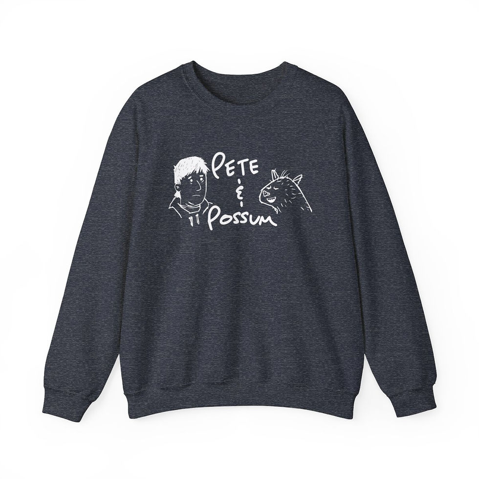 Thumbnail: Pete & Possum - Adult Branded Crewneck Sweatshirt