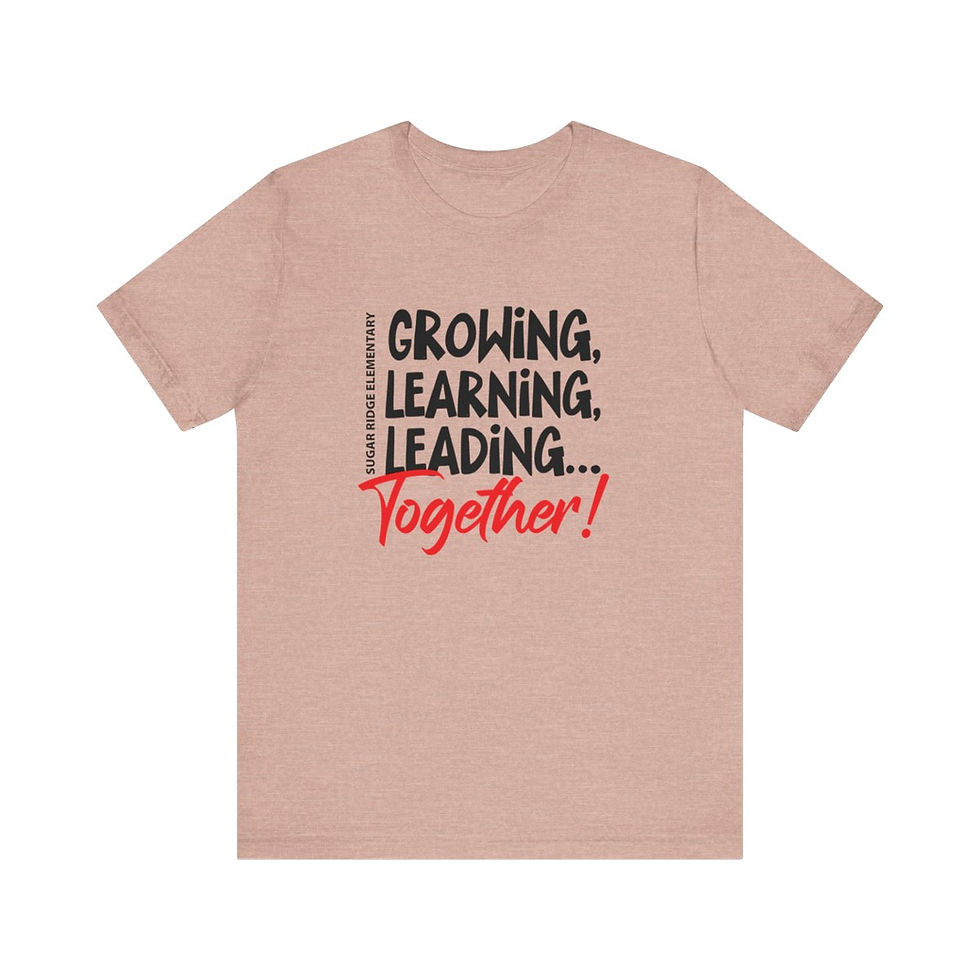 Thumbnail: Sugar Ridge Elementary - Adult GLLT Stacked Black White T-Shirt 