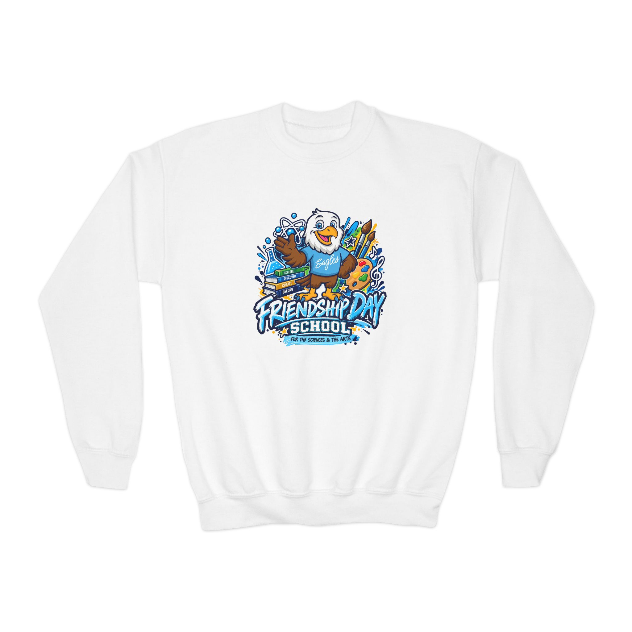 Friendship Day School - Youth Art & Science Crewneck Sweatshirt
