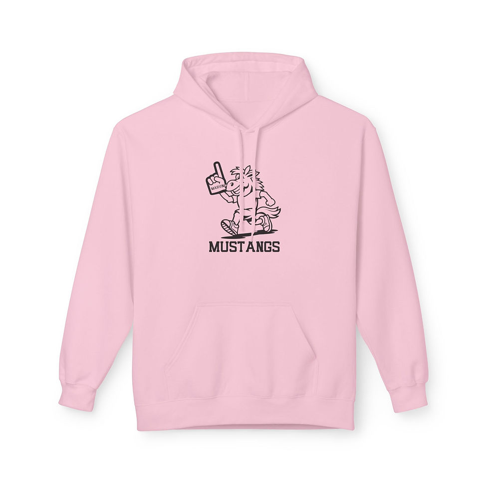 Thumbnail: Marvin Elementary - Marty Number 1 Outline Adult Softstyle Hoodie