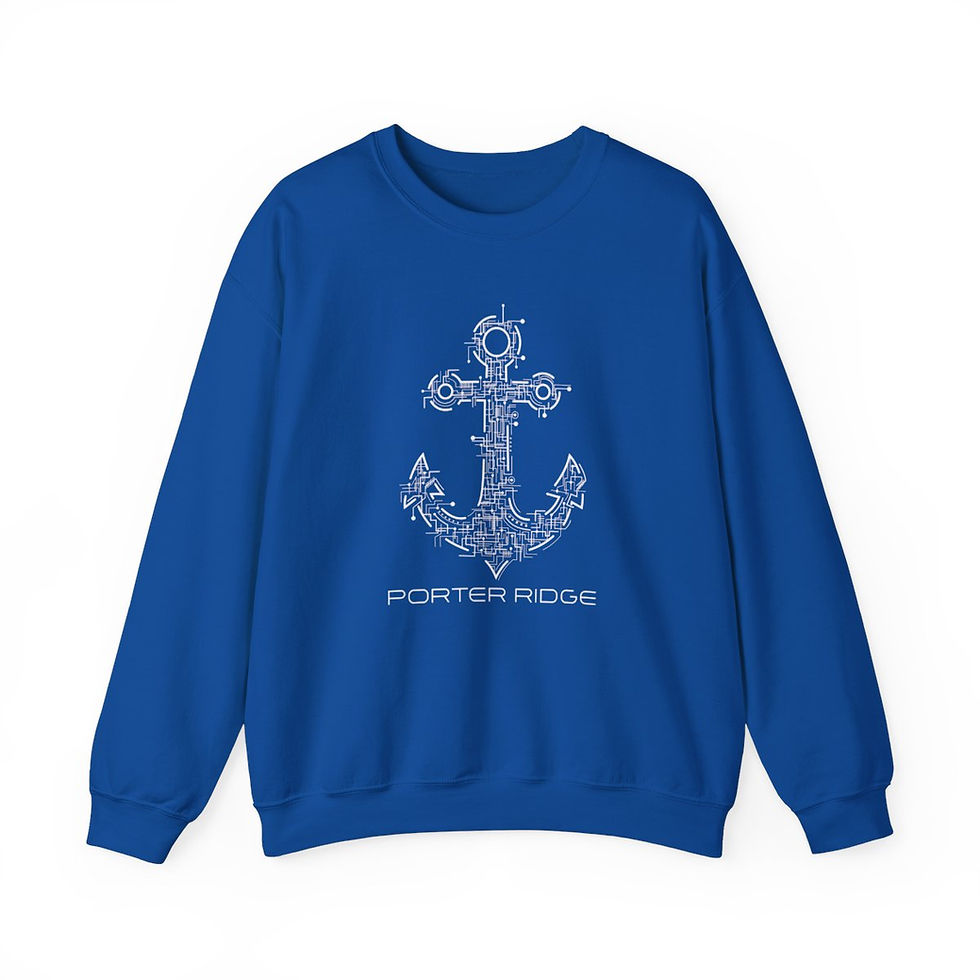 Thumbnail: Porter Ridge Elementary - Adult Anchor Tech Crewneck Sweatshirt