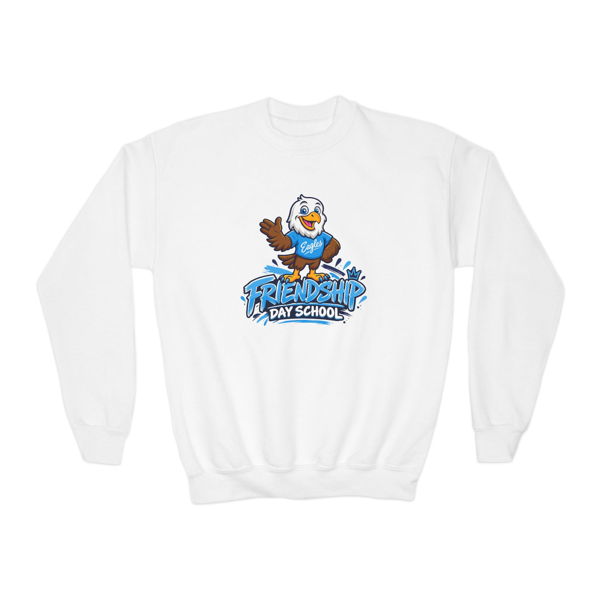Friendship Day School - Youth Color Splash Crewneck Sweatshirt