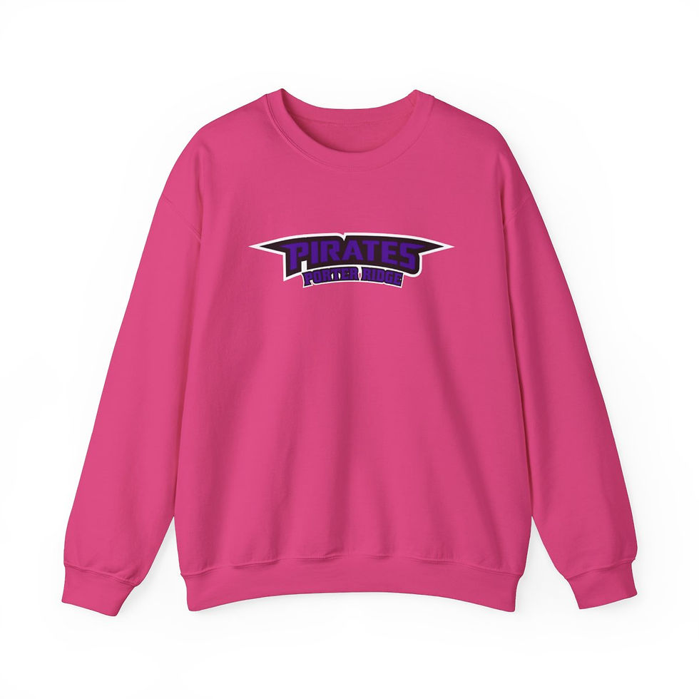 Thumbnail: Porter Ridge Elementary - Adult Pirates PR Script Crewneck Sweatshirt