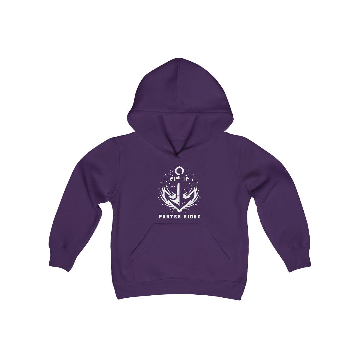 Porter Ridge Elementary - Youth Anchored Hooded Sweatshirt