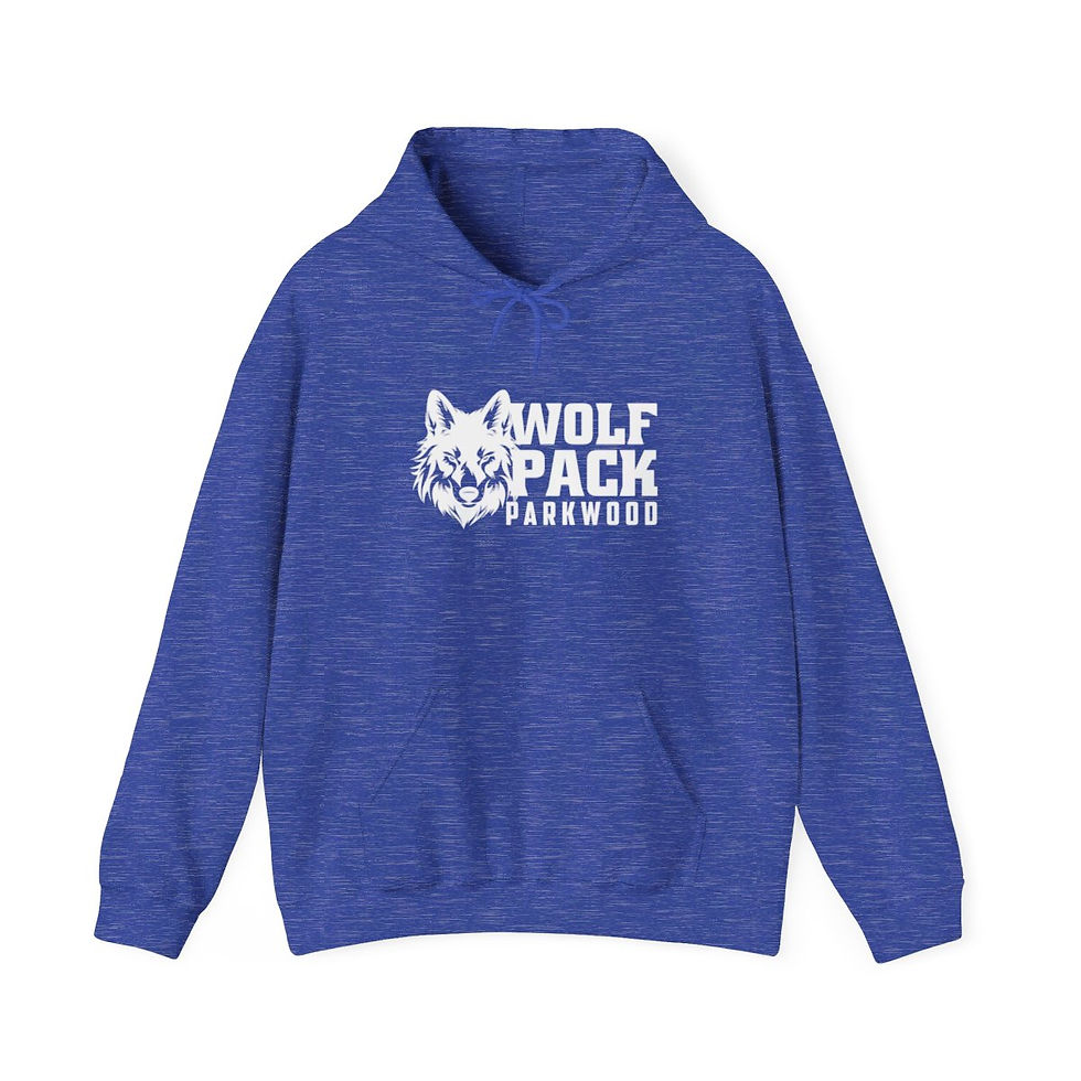 Thumbnail: Parkwood Middle - Adult Wolf Pack Bold Hooded Sweatshirt |T|