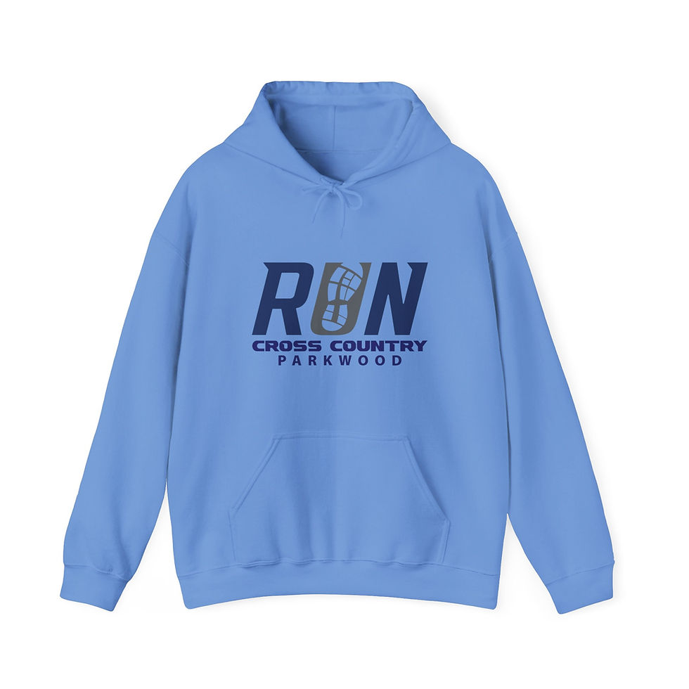 Thumbnail: Parkwood Middle - Adult Run Cross Country Hooded Sweatshirt (BLT)