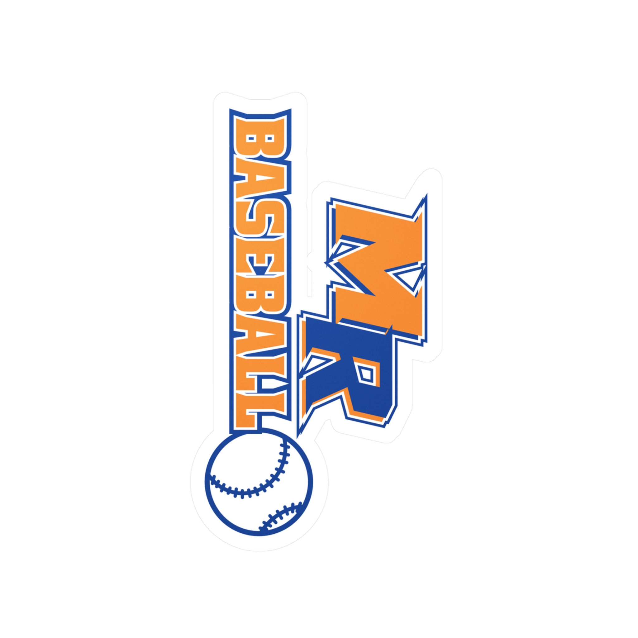 Marvin Ridge - MR Baseball Kiss-Cut Vinyl Decals