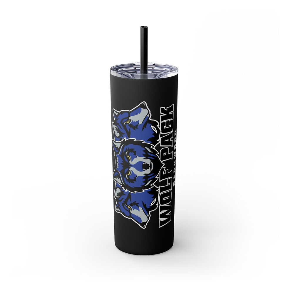 Thumbnail: Parkwood Middle - Wolf Pack Skinny Tumbler with Straw, 20oz