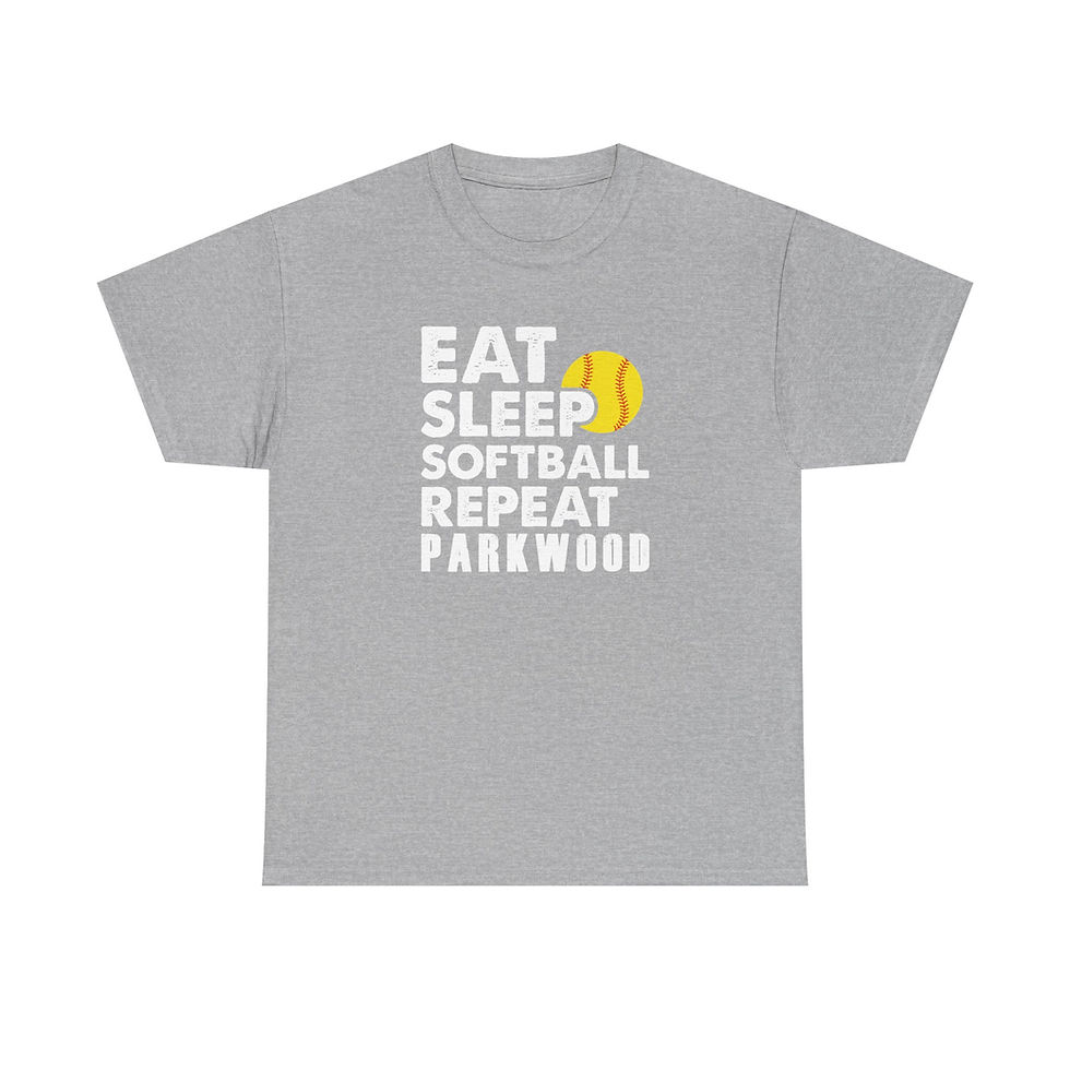 Thumbnail: Parkwood - Adult PW Eat Sleep Softball T-Shirt