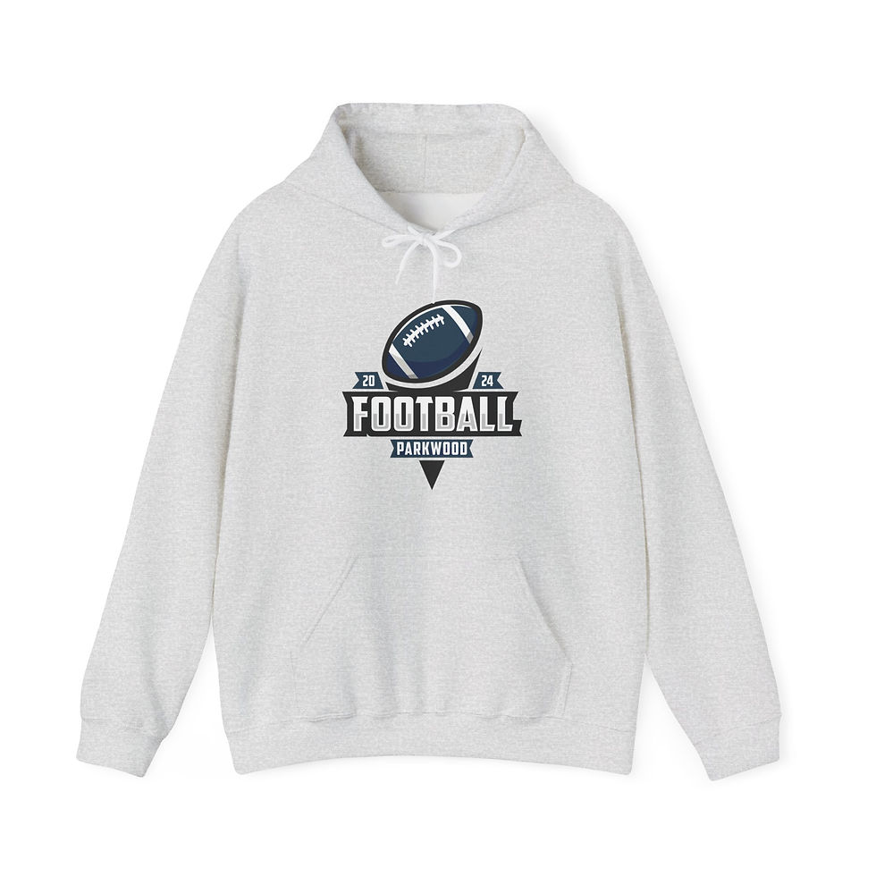 Thumbnail: Parkwood Middle - Adult PW Football 2024 Hooded Sweatshirt
