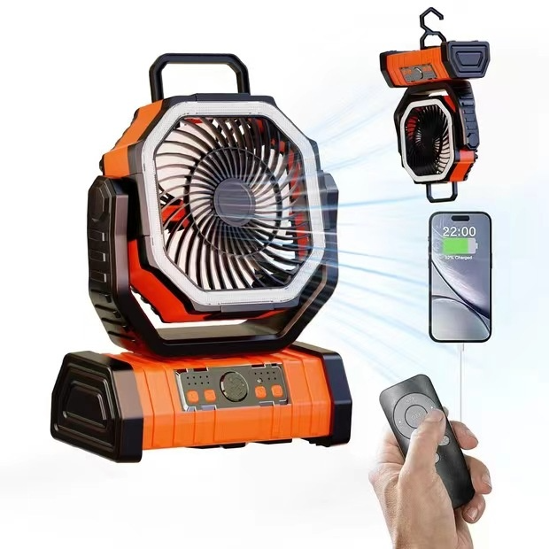 Thumbnail: Outdoor Household Power Bank LED Light Camping Fan