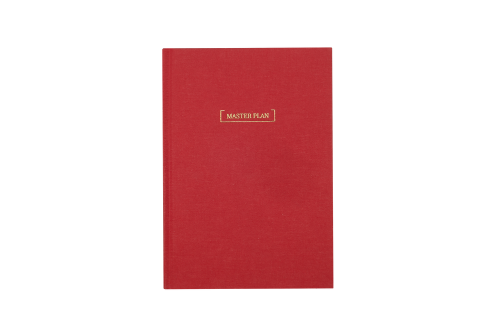 Küçük resim: Vişne Kırmızısı Yeni Master Plan Tarihsiz Haftalık Planlayıcı