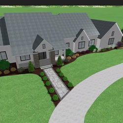 3d rendering landscape