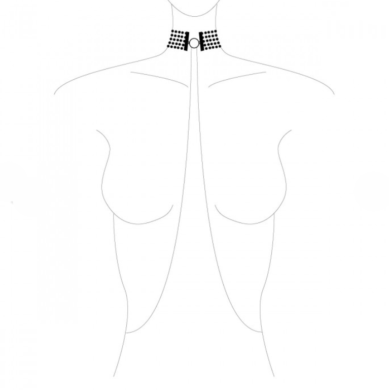 Thumbnail: MAGNIFIQUE METALLIC CHAIN CHOKER GOLD