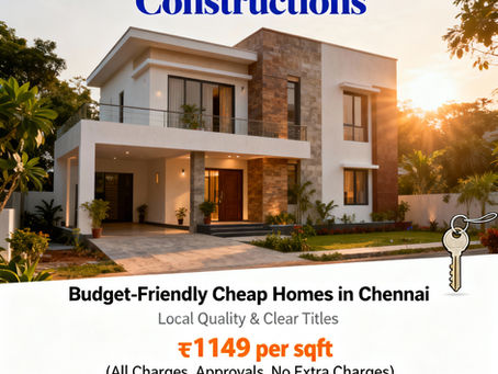 Marvel Constructions Chennai – Cheap Homes at ₹1149/Sqft