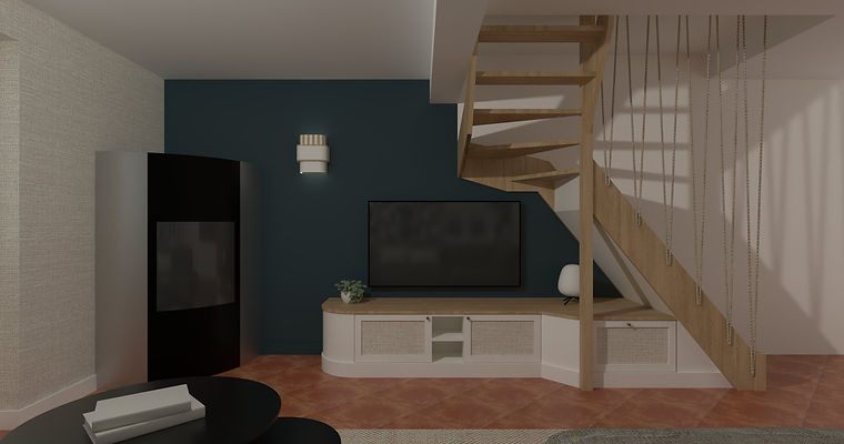 Vue salon projet Bruenne