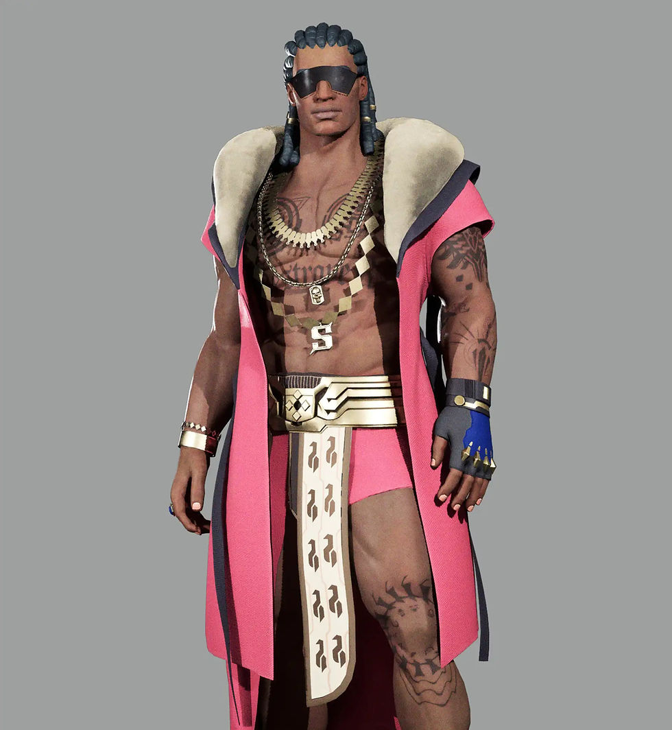 Diseño de personaje 3D estilizado con vestimenta detallada, ejemplo de ruta de producción de personajes en KLAB.