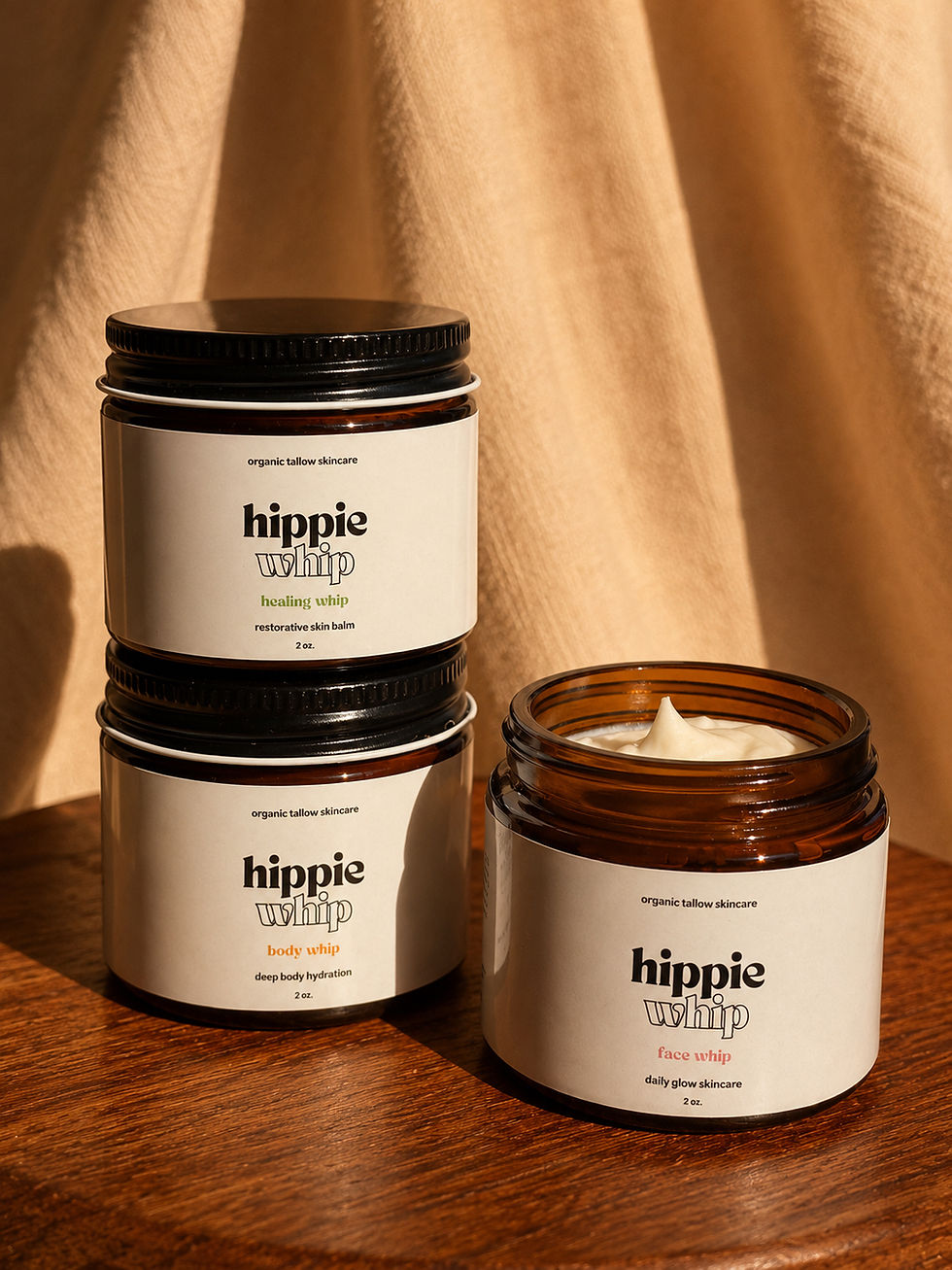 the trio whip set the best tallow skincare