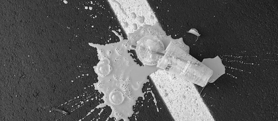 image of spilled coffee