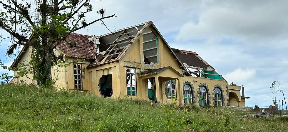 What remains of St. John's Anglican Church, Darliston, Jamaica