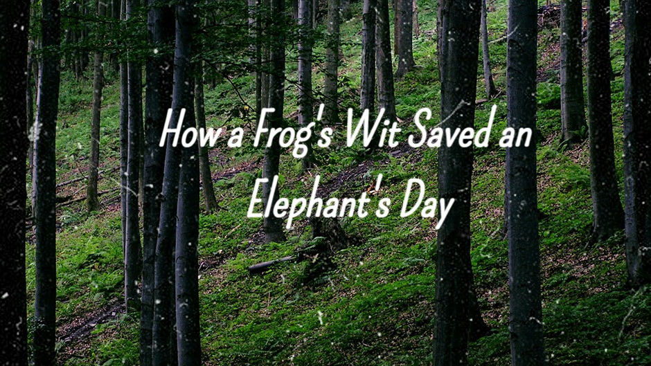The Unlikely Duo: How a Frog's Wit Saved an Elephant's Day