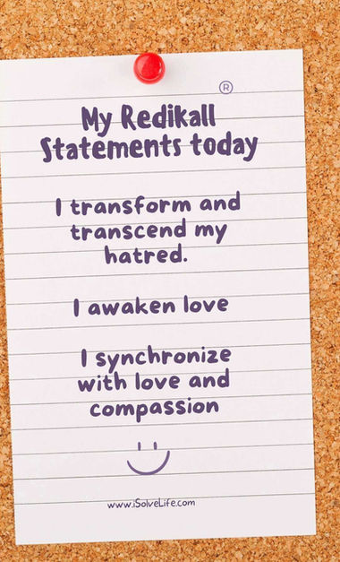 How to transform hatred?