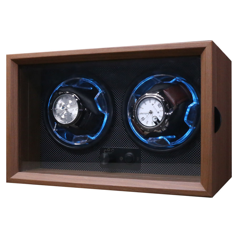Double Wooden Watch Winder