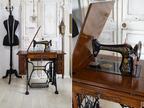 SINGER 66（1915年製）レッドアイ｜アンティークミシン販売｜整備