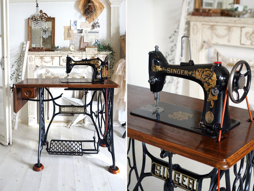 アンティークミシン｜Singer 103 シンガー 職業用 足踏みミシン