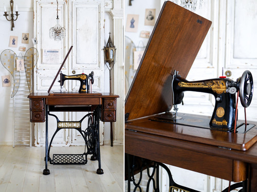 Singer 15 / 15K アンティークミシン｜シンガー足踏みミシン 整備