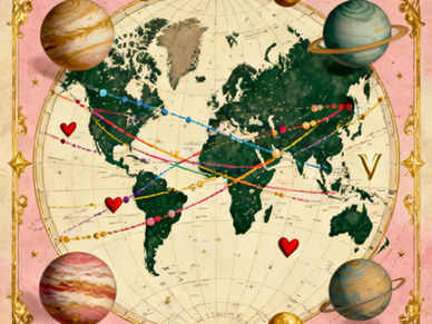 ASTROCARTOGRAFIA para el amor: dónde se activa tu zona de vínculos
