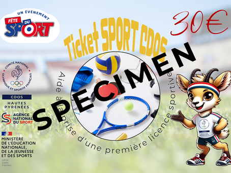 TICKETS SPORT CDOS 65