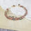 Thumbnail: Strawberry Quartz and Moonstone Bangle