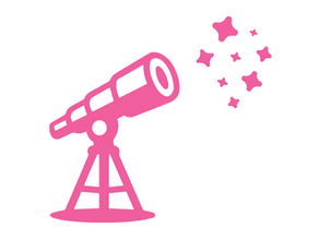 a telescope aimed at stars