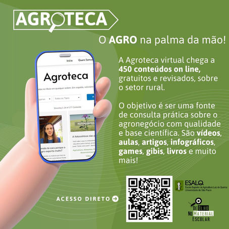 Agroteca Virtual da Associação De Olho no Material Escolar: mais uma importante fonte de conhecimento sobre o agronegócio