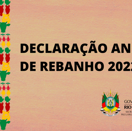 Apenas 30% já realizaram a Declaração Anual de Rebanho no RS, que vai até 31 de outubro
