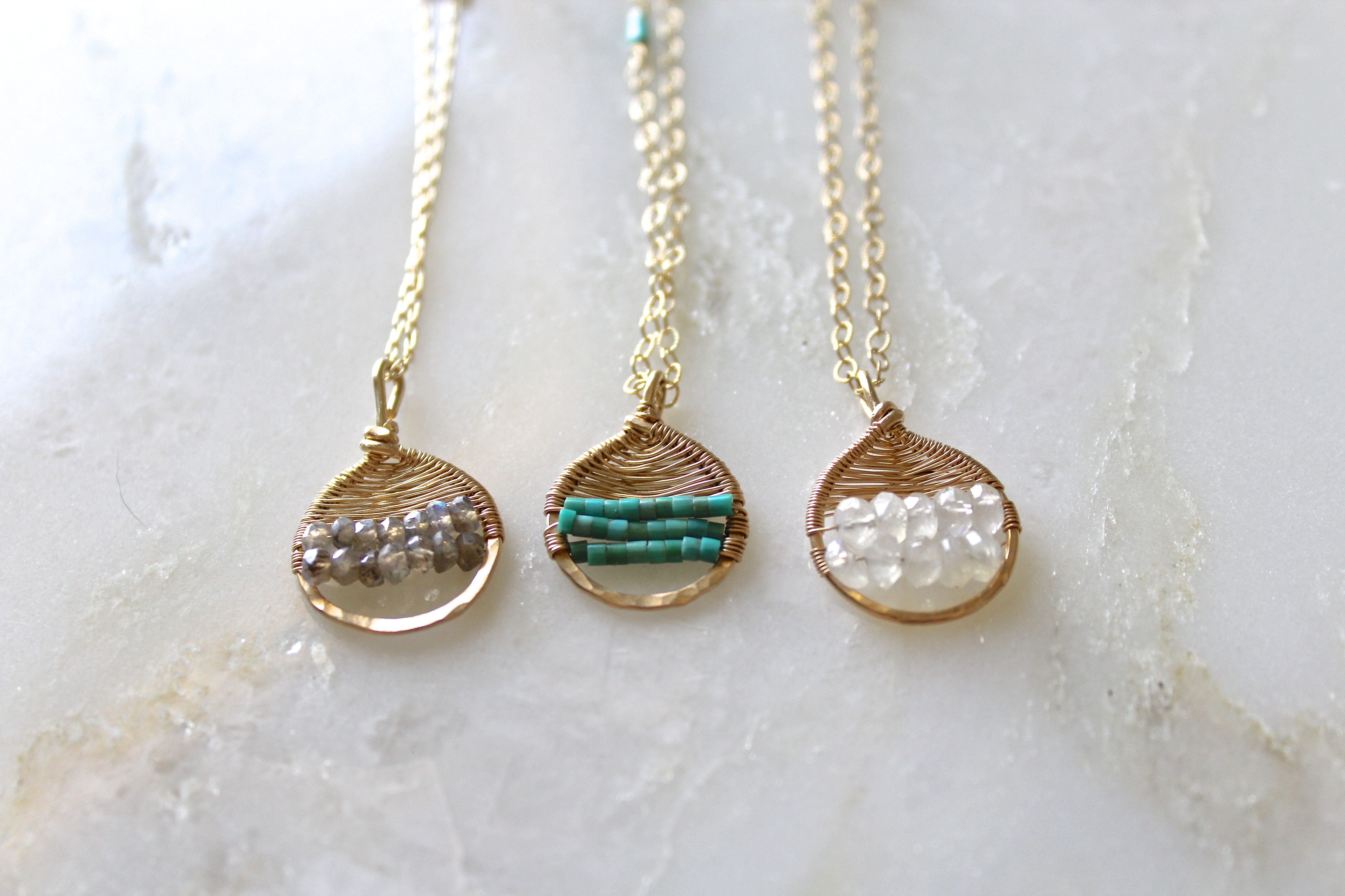 Half Moon Medallion Pendant