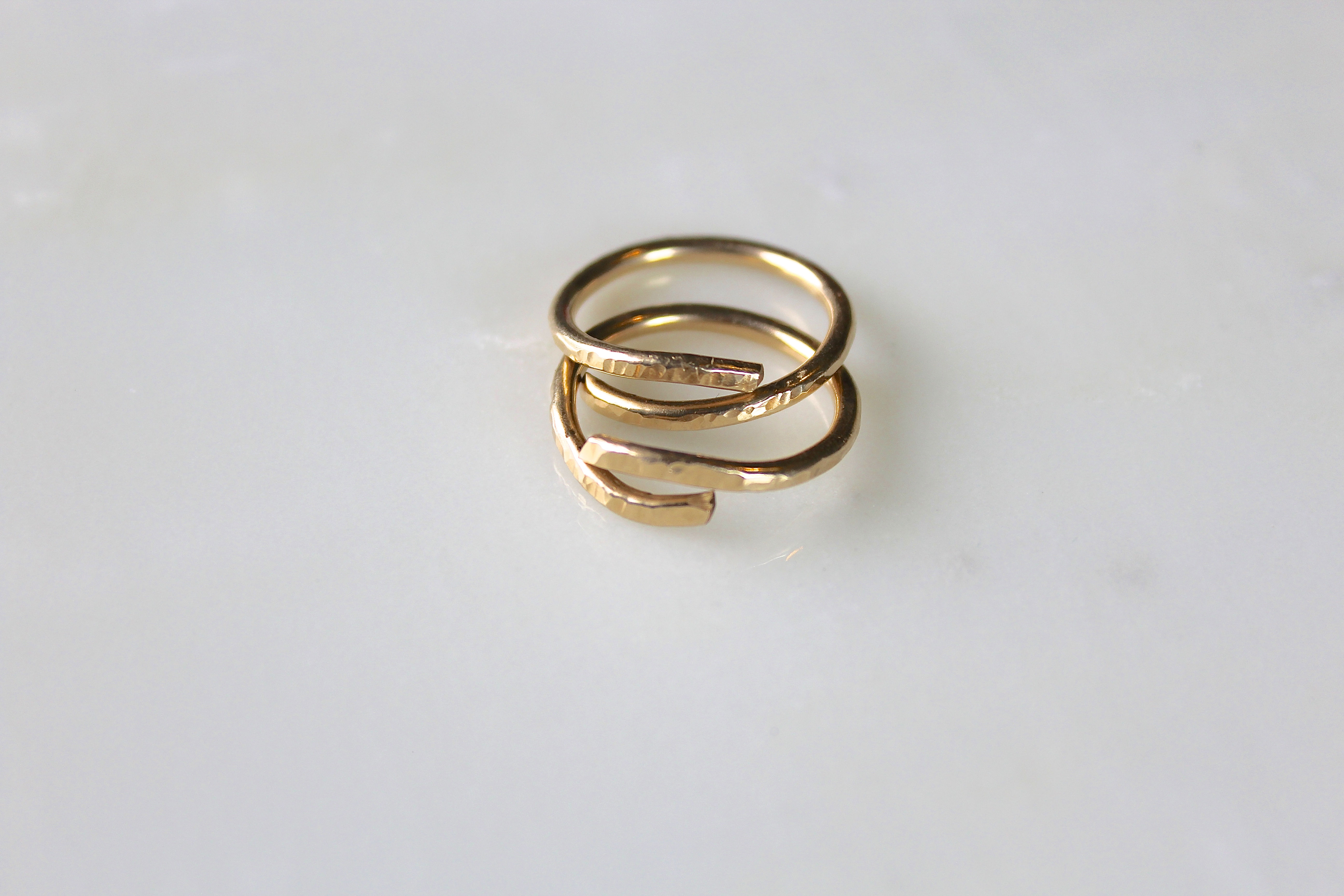 Thick Stacking Spiral Rings